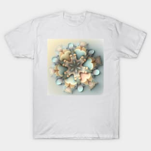 A Fractal Design of Subtle Pastel Colors T-Shirt